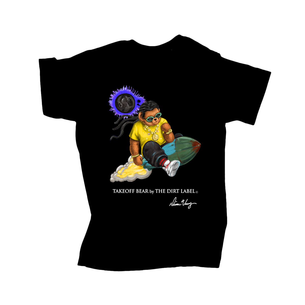 Takeoff Bear Tee (Limited Edition) TDL – The Dirt Label takeoff-bear-tee-limited-edition-tdl-the-dirt-label