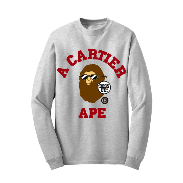 Ape "Boss Up" Sweatshirt (Cranberry) - TDL