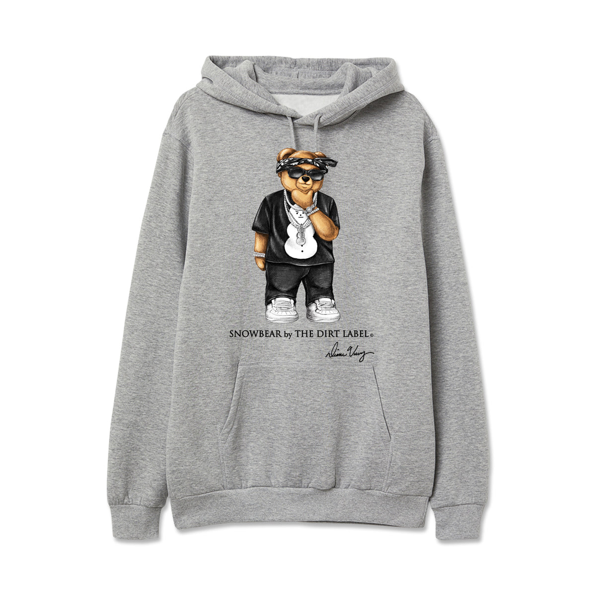 Champ Bear Hoodie (Grey -- Limited Edition) – The Dirt Label