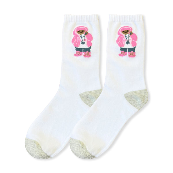 Bear Socks (White - Limited Edition) TDL