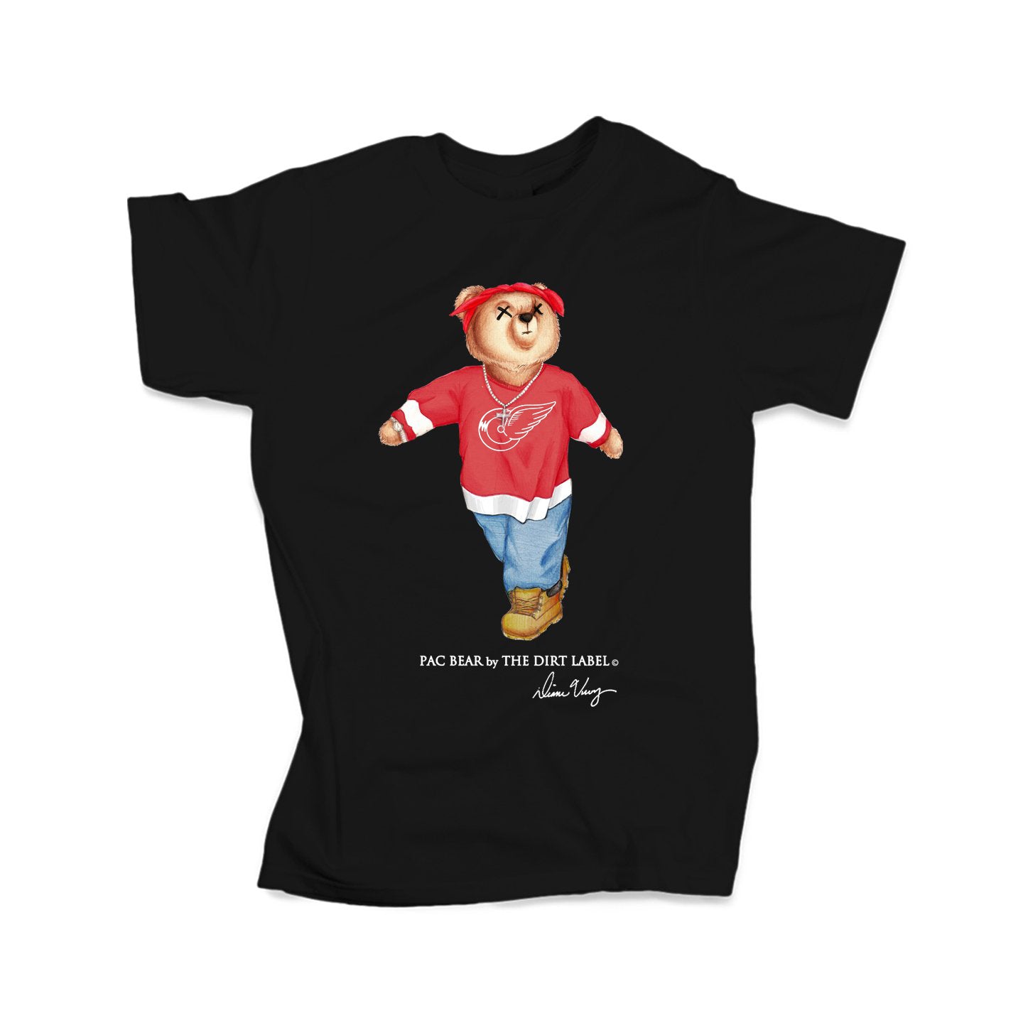 Tupac Bear by the dirt label Detroit Red Wings shirt, hoodie, sweater, long  sleeve and tank top