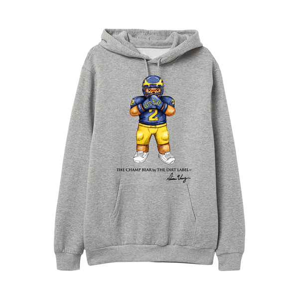 MI Football Bear Hoodie (Grey - Limited Edition)