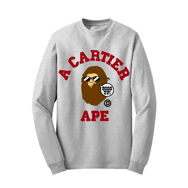 Ape "Boss Up" Sweatshirt (Cranberry) - TDL
