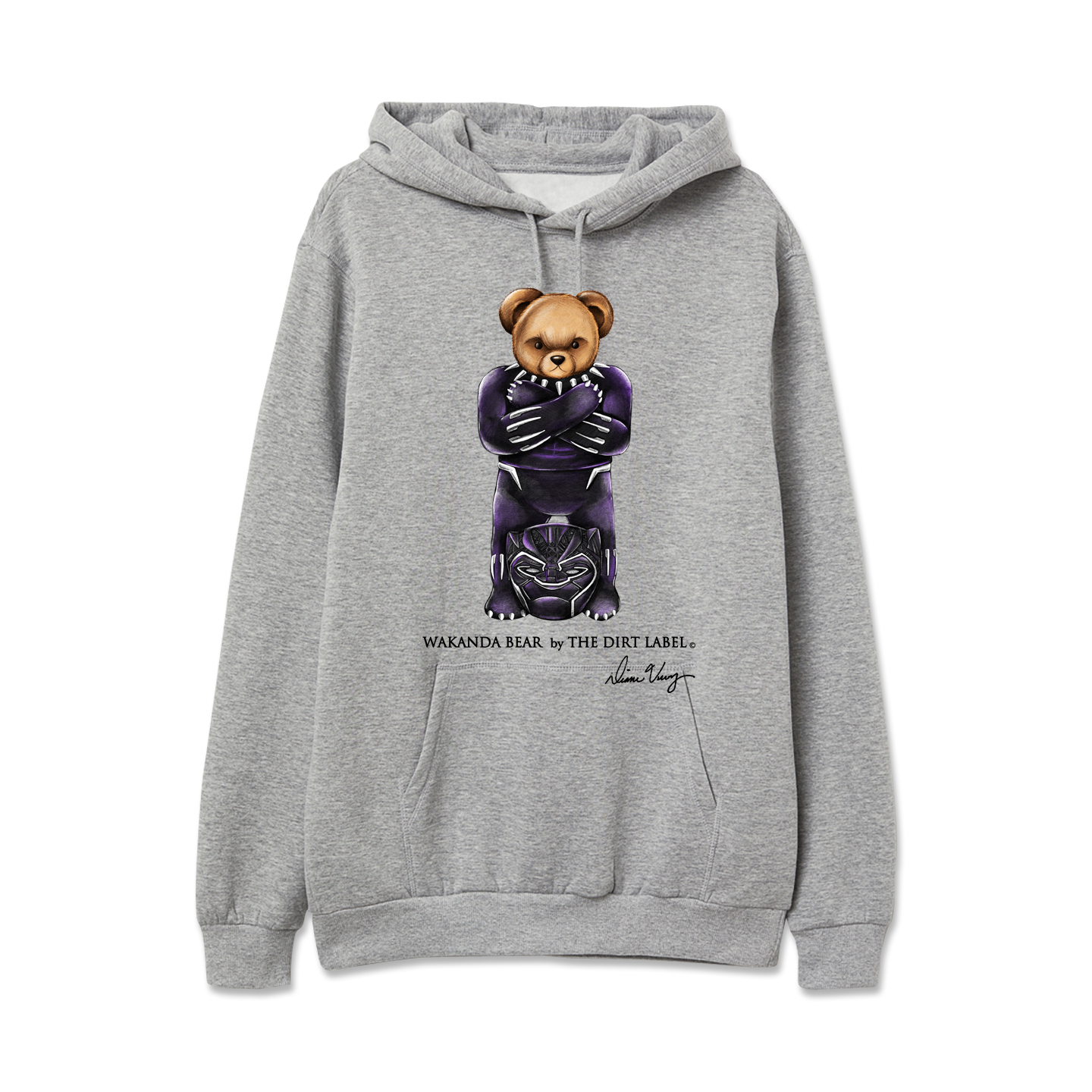 Panther Bear Hoodie (Grey - Limited Edition)