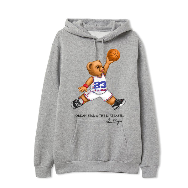 Allstar MJ Bear Hoodie (Grey - Limited Edition)